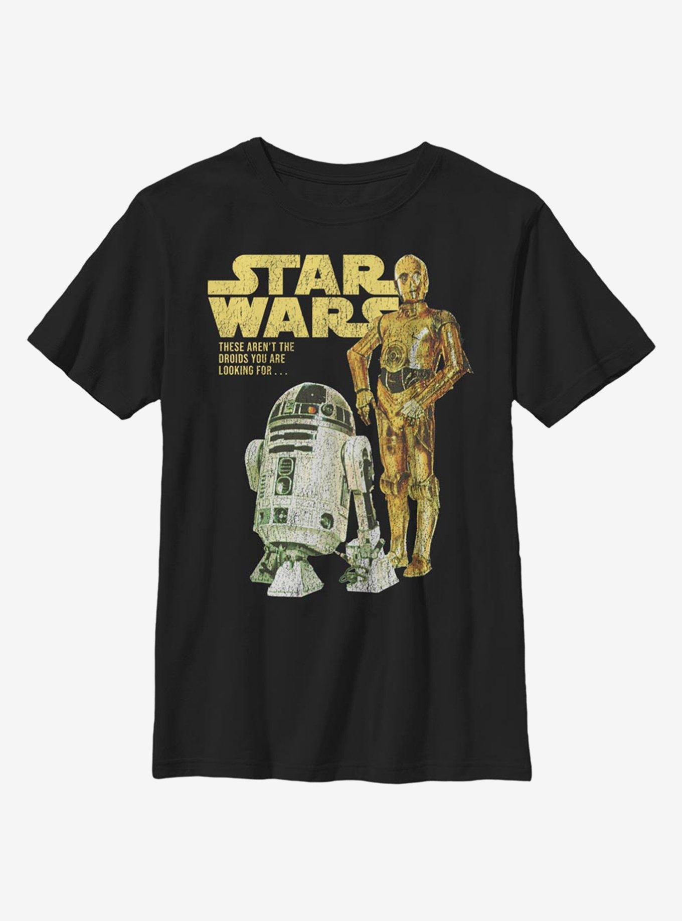 Star Wars Droids Cover Youth T-Shirt, BLACK, hi-res