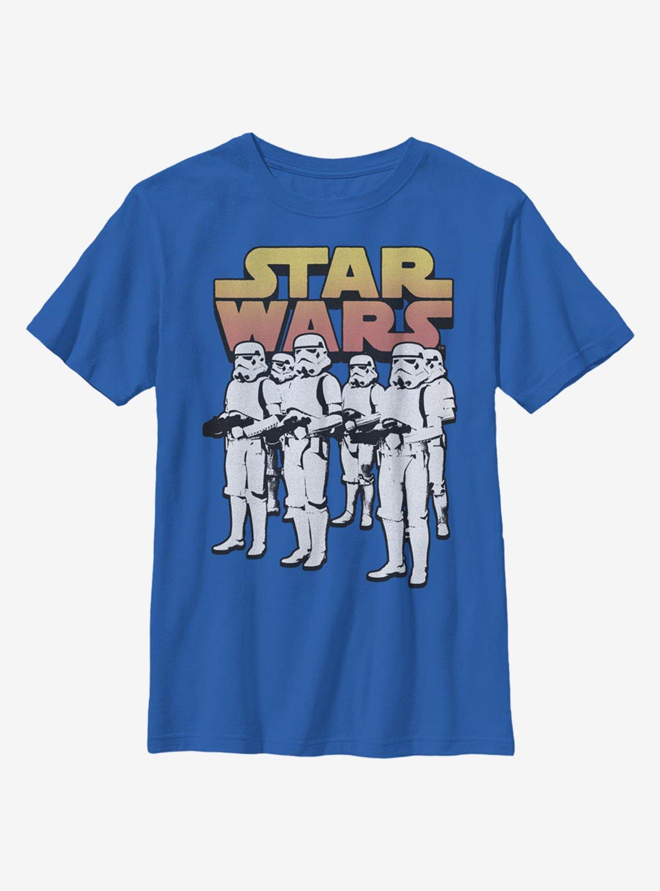 Star Wars Marching Orders Troopers Youth T-Shirt, ROYAL, hi-res