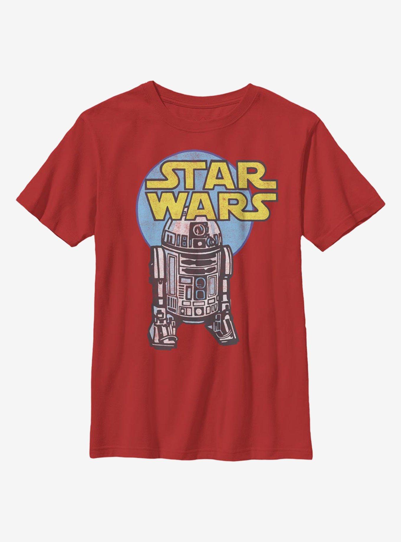 Star Wars R2 Circle Youth T-Shirt, RED, hi-res