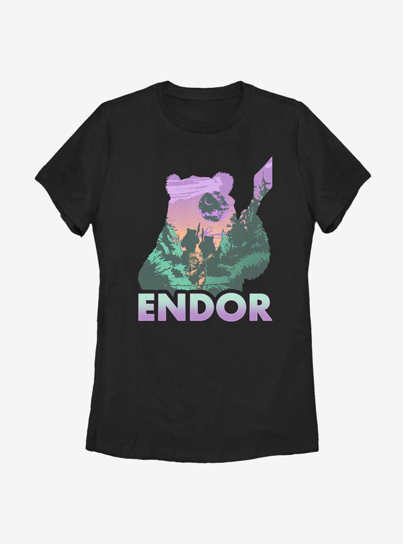 Star Wars Endor Silhouette Womens T-Shirt, , hi-res