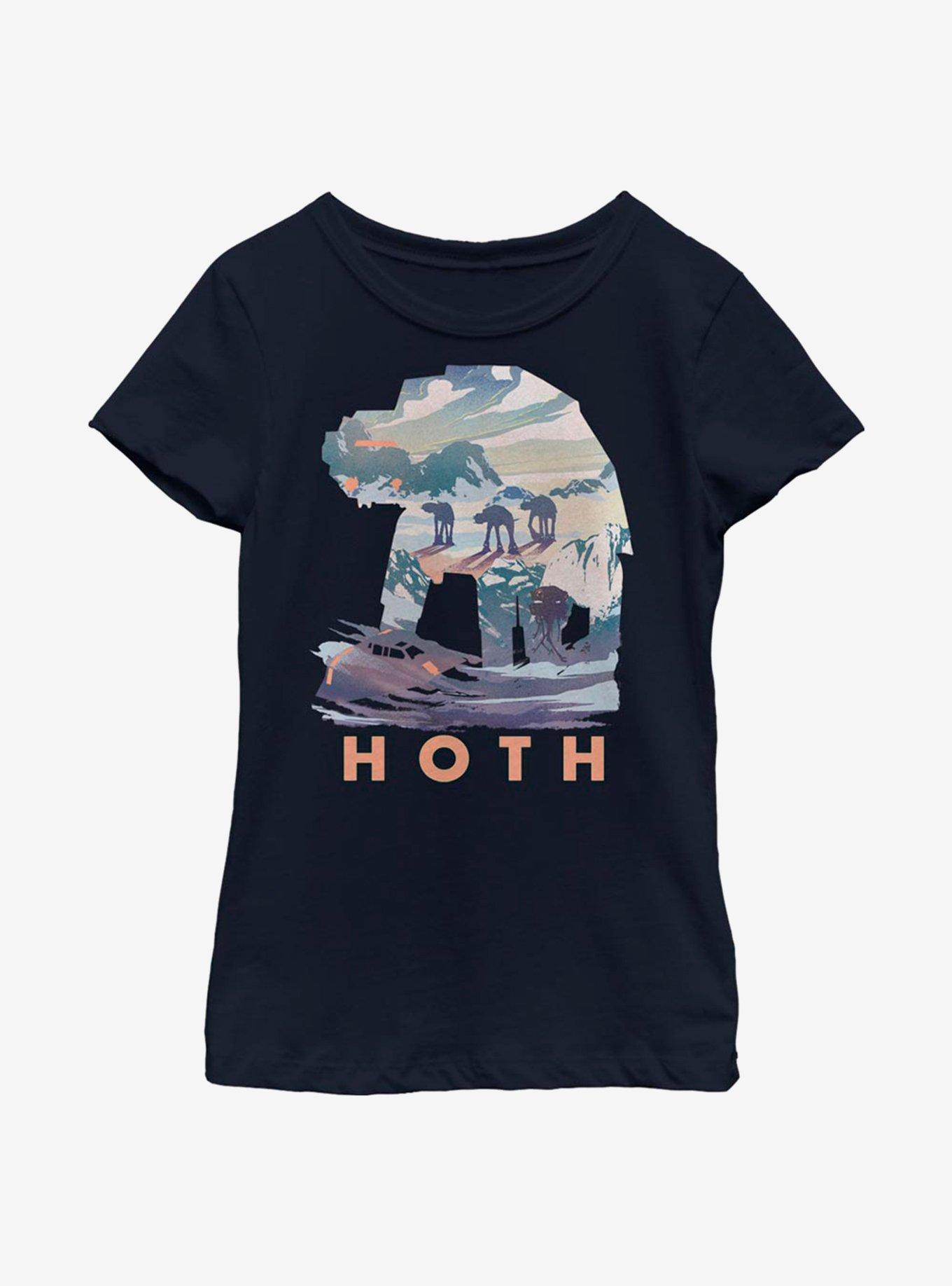 Star Wars Breeze Hoth Youth Girls T-Shirt, NAVY, hi-res