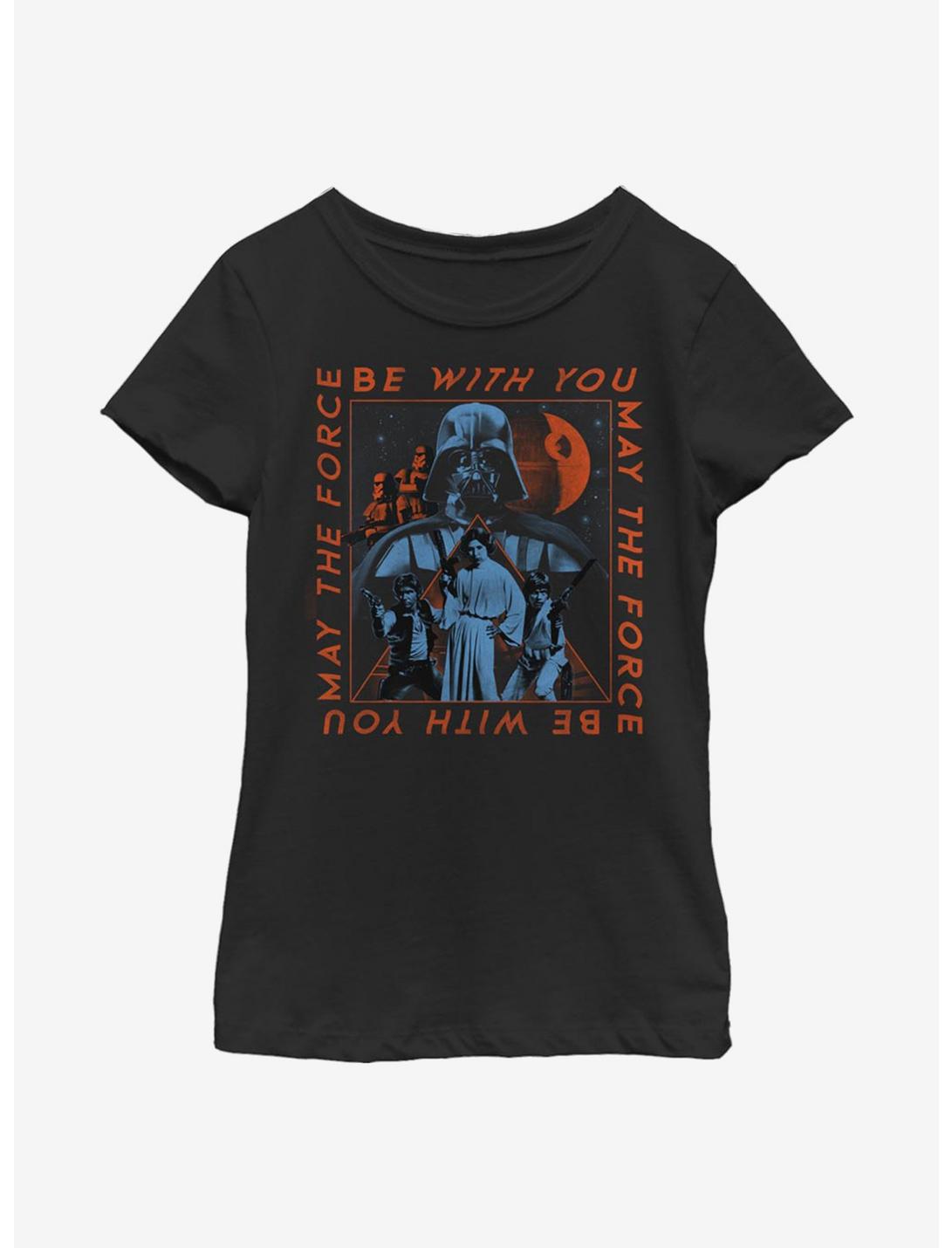 Star Wars Vader Force Box Youth Girls T-Shirt, BLACK, hi-res