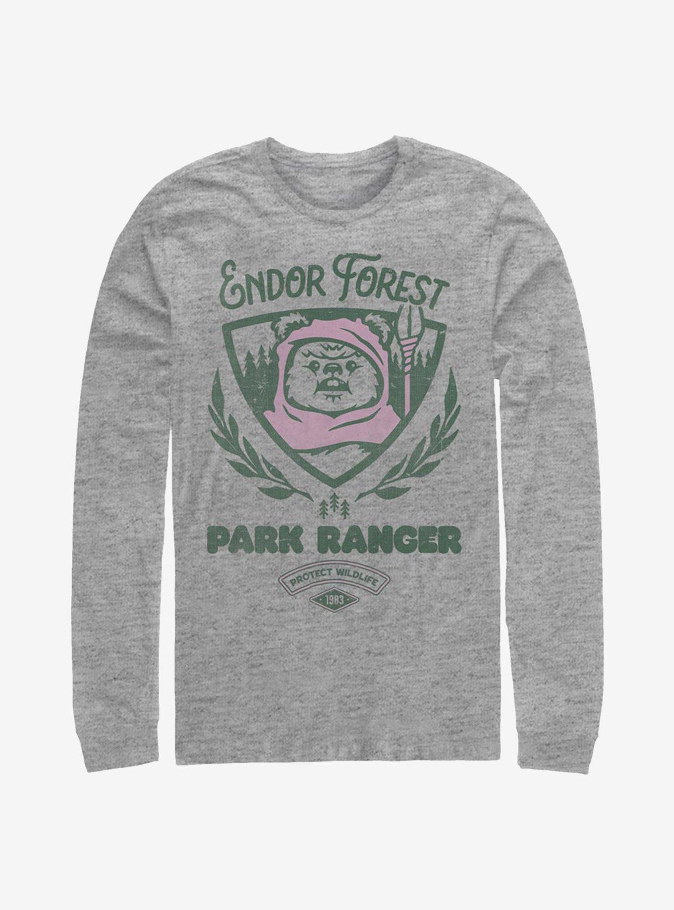Star Wars Endor Forest Park Ranger Long-Sleeve T-Shirt, ATH HTR, hi-res