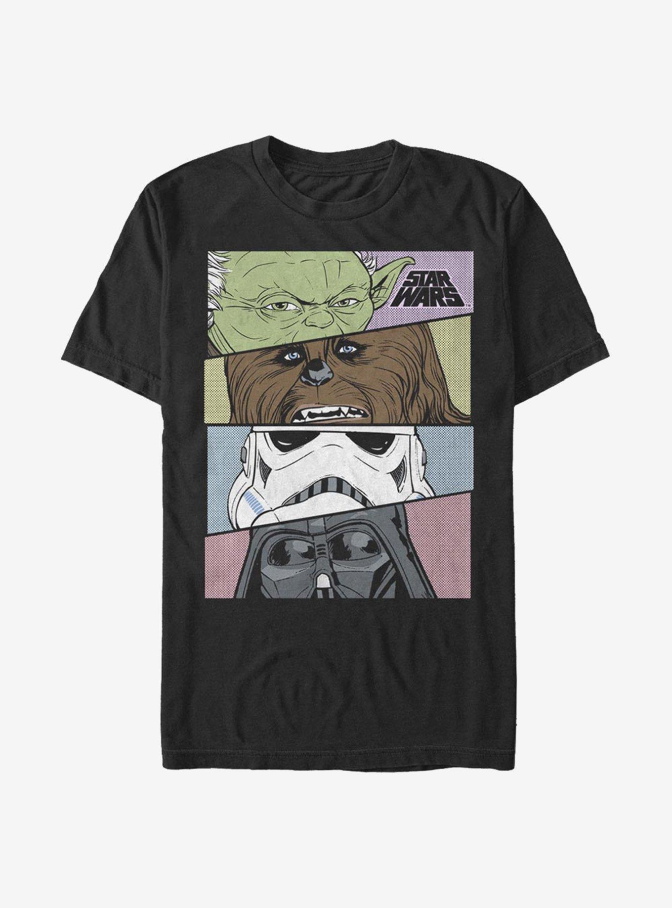 Star Wars Character Up Close T-Shirt, BLACK, hi-res