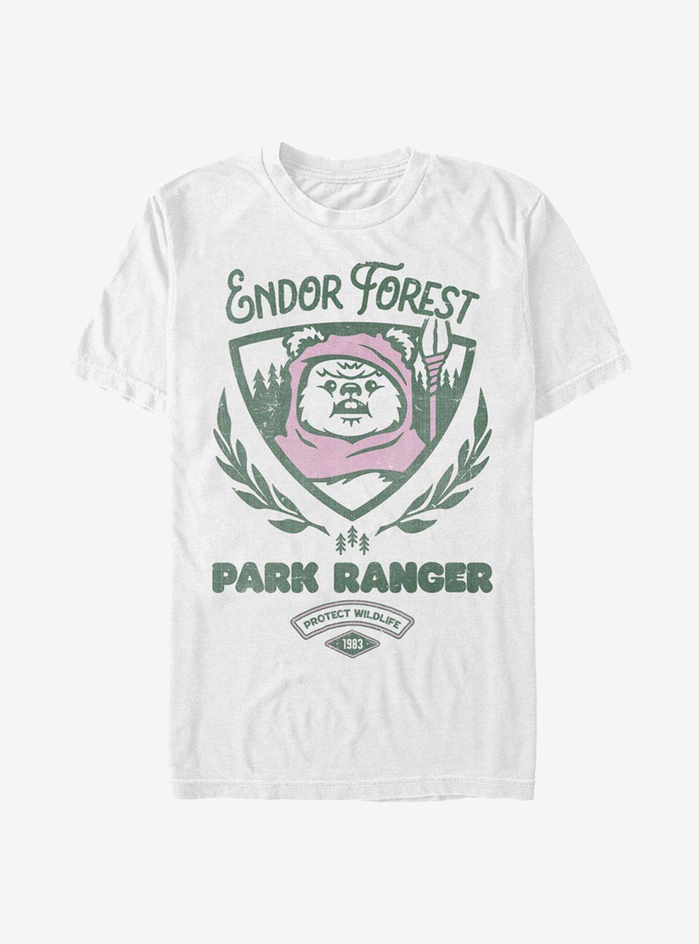 Star Wars Endor Forest Park Ranger T Shirt WHITE BoxLunch