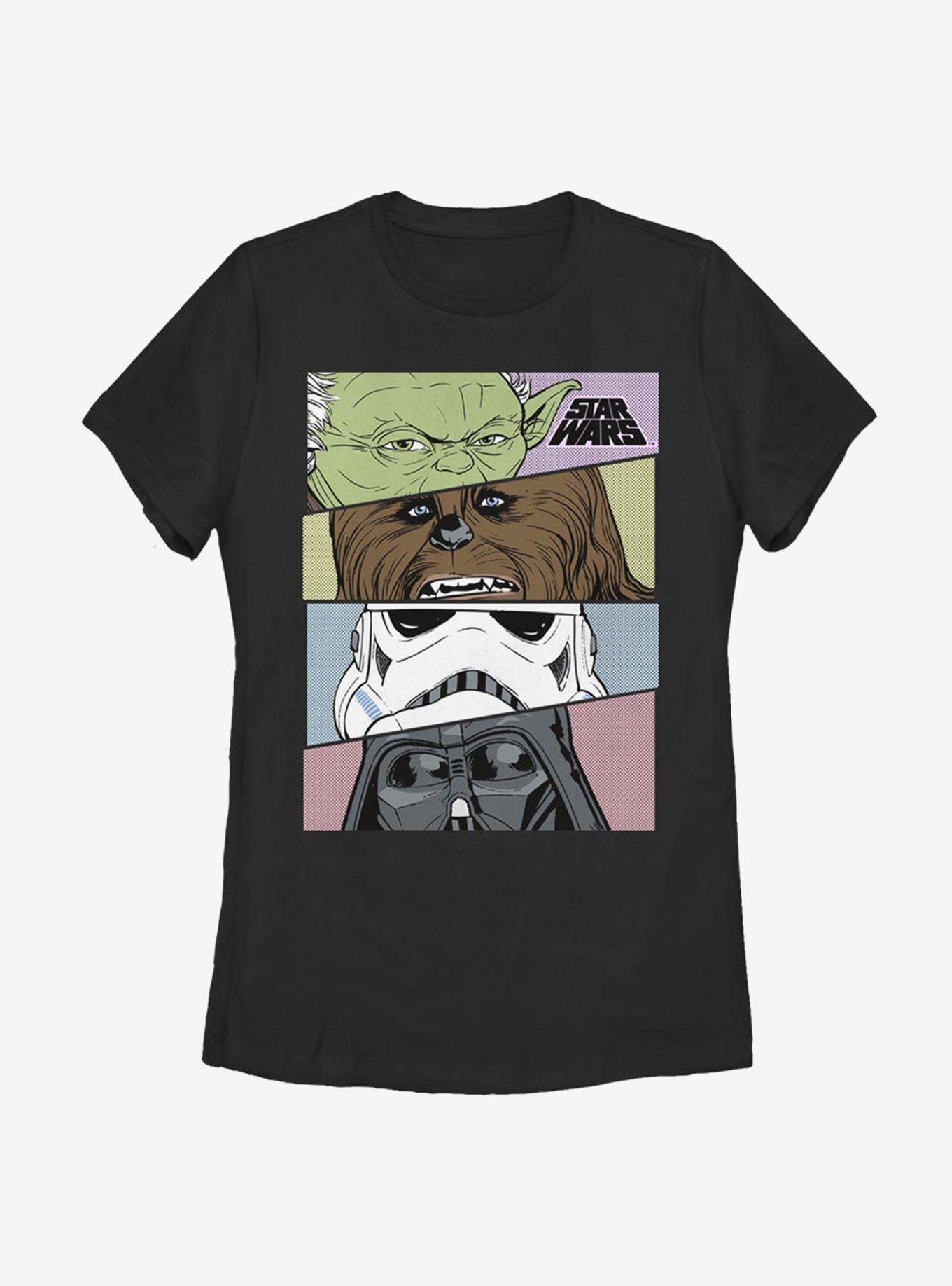 Star Wars Character Up Close Womens T-Shirt, BLACK, hi-res