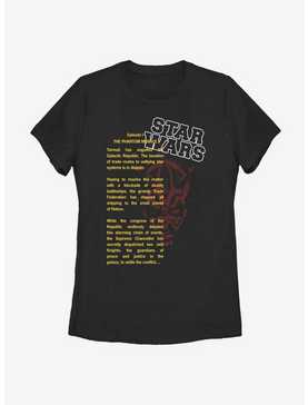 Star Wars Darth Maul Crawl Womens T-Shirt, , hi-res