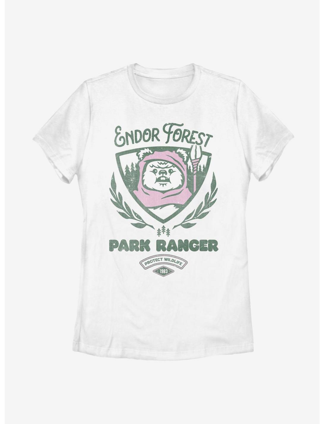 Star Wars Endor Forest Park Ranger Womens T-Shirt, WHITE, hi-res