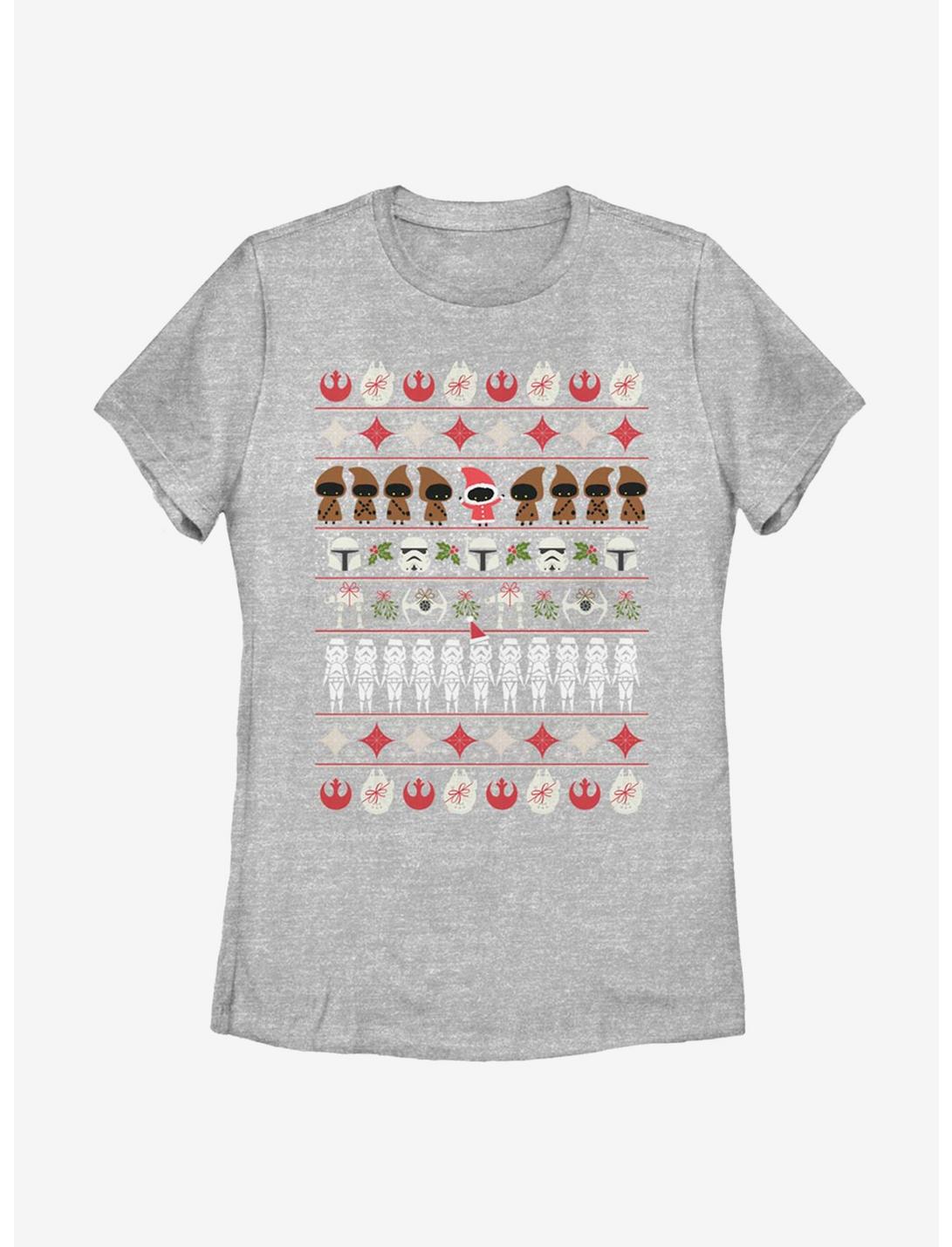 Star Wars Ugly Christmas Womens T-Shirt, ATH HTR, hi-res
