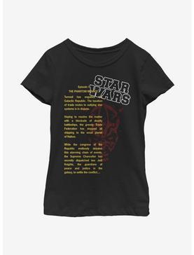 Star Wars Darth Maul Crawl Youth Girls T-Shirt, , hi-res