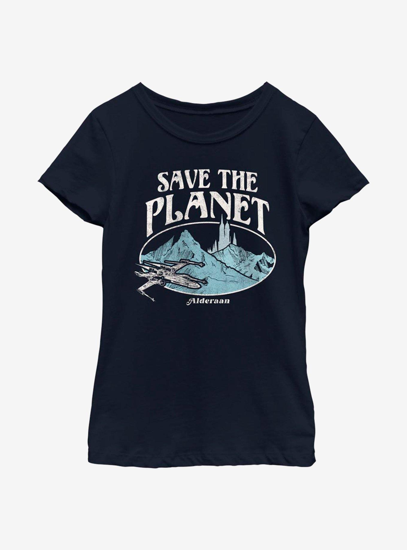 Star Wars Save The Planet Alderaan Youth Girls T-Shirt, , hi-res