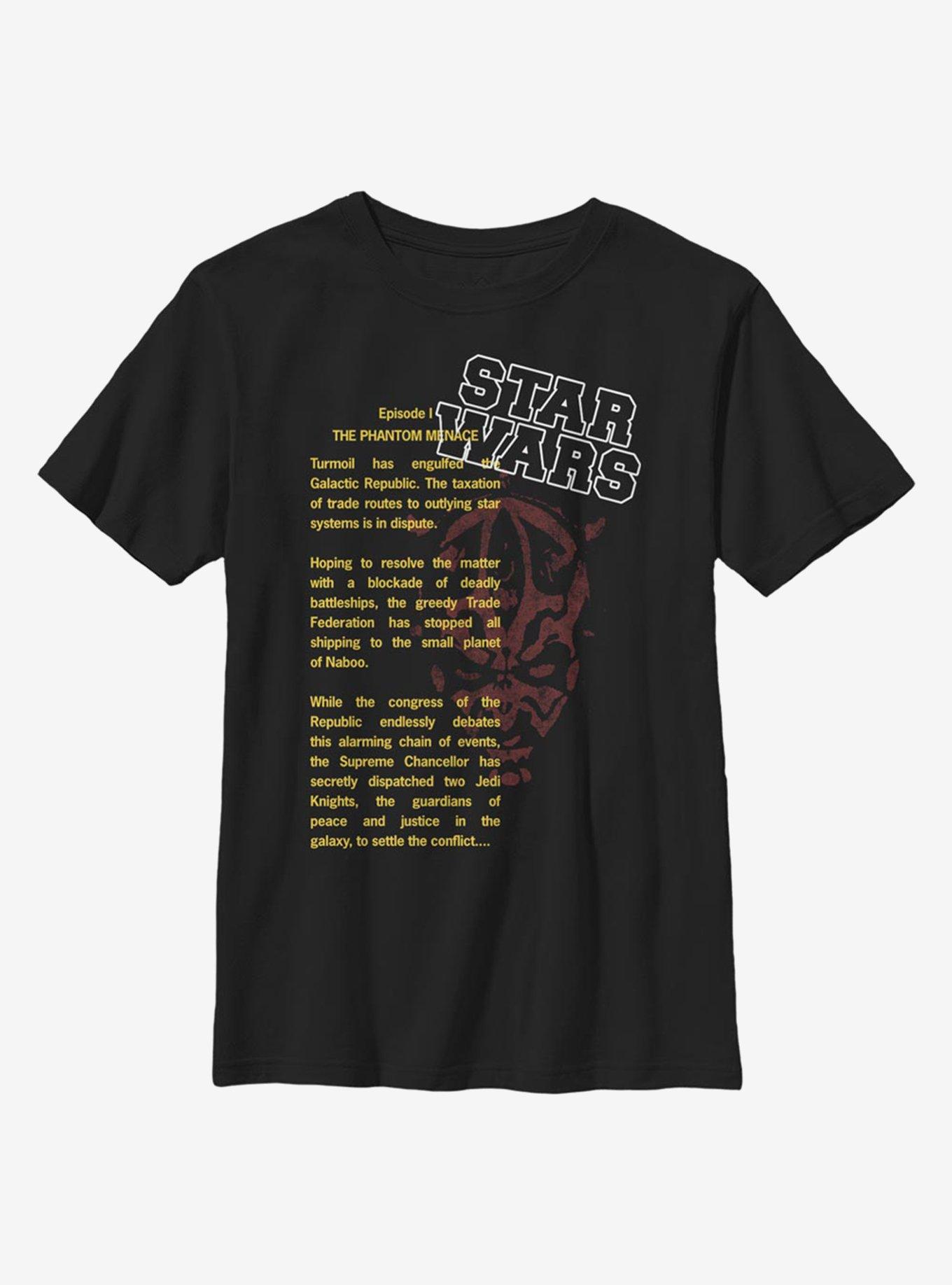 Star Wars Darth Maul Crawl Youth T-Shirt, , hi-res