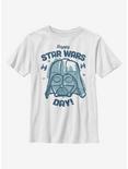 Star Wars Vader Happy Star Wars Day! Youth T-Shirt, WHITE, hi-res