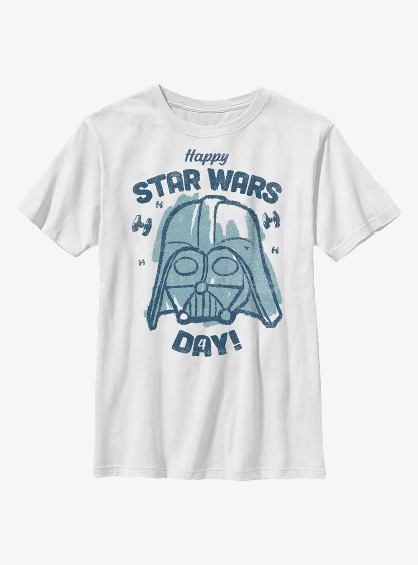 Star Wars Vader Happy Star Wars Day! Youth T-Shirt, , hi-res