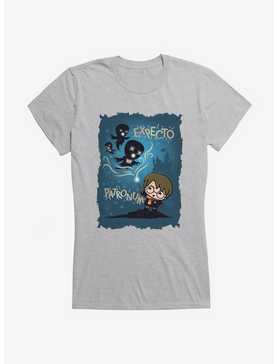 Harry Potter Expecto Patronum Blue Background Girls T-Shirt, , hi-res