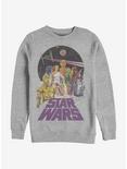 Star Wars Vintage Poster Sweatshirt, ATH HTR, hi-res