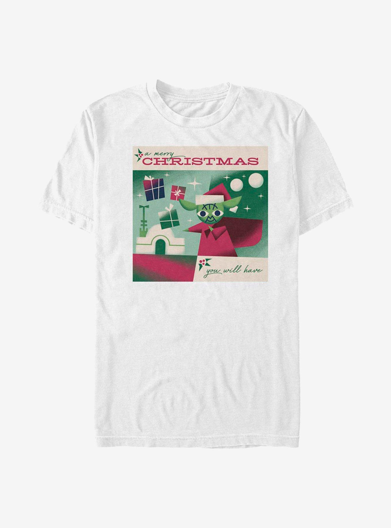 Star Wars Merry Yoda Christmas T-Shirt, , hi-res