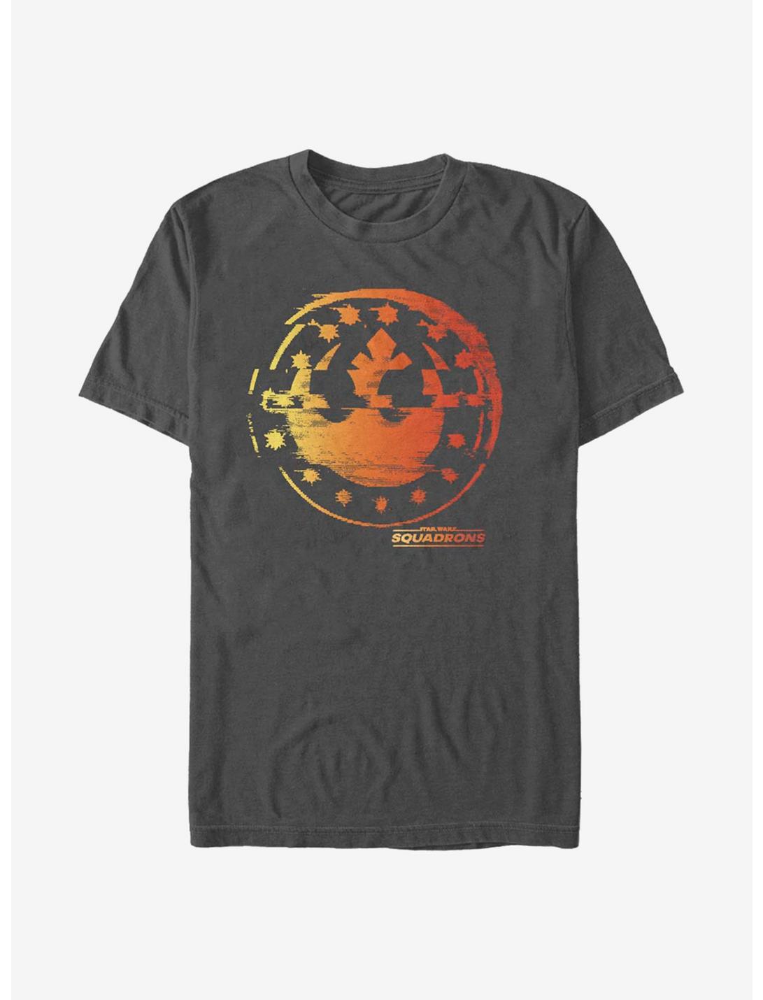 Star Wars Logo Glitches T-Shirt, CHARCOAL, hi-res