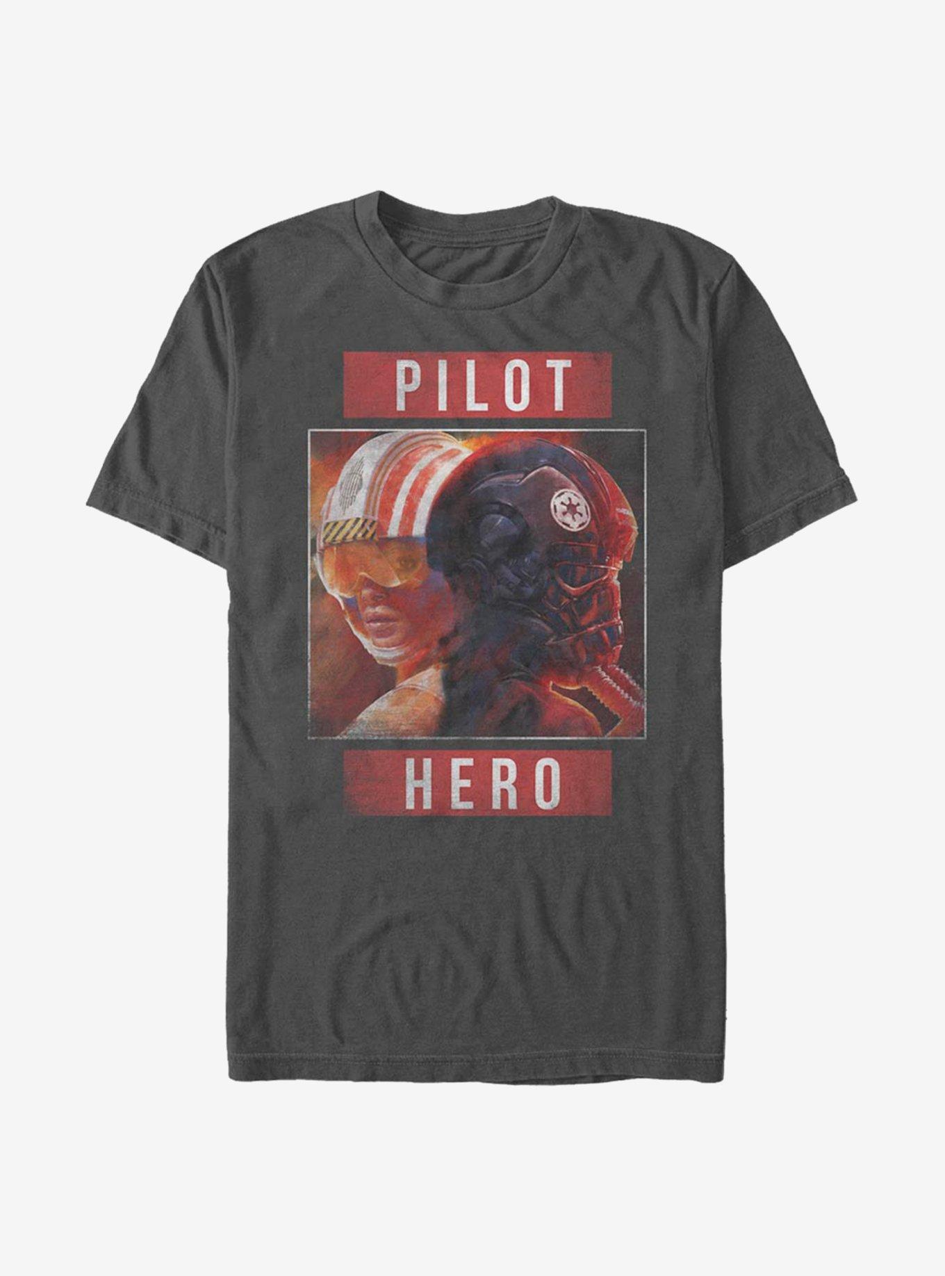 Star Wars Pilot Hero T-Shirt, CHARCOAL, hi-res