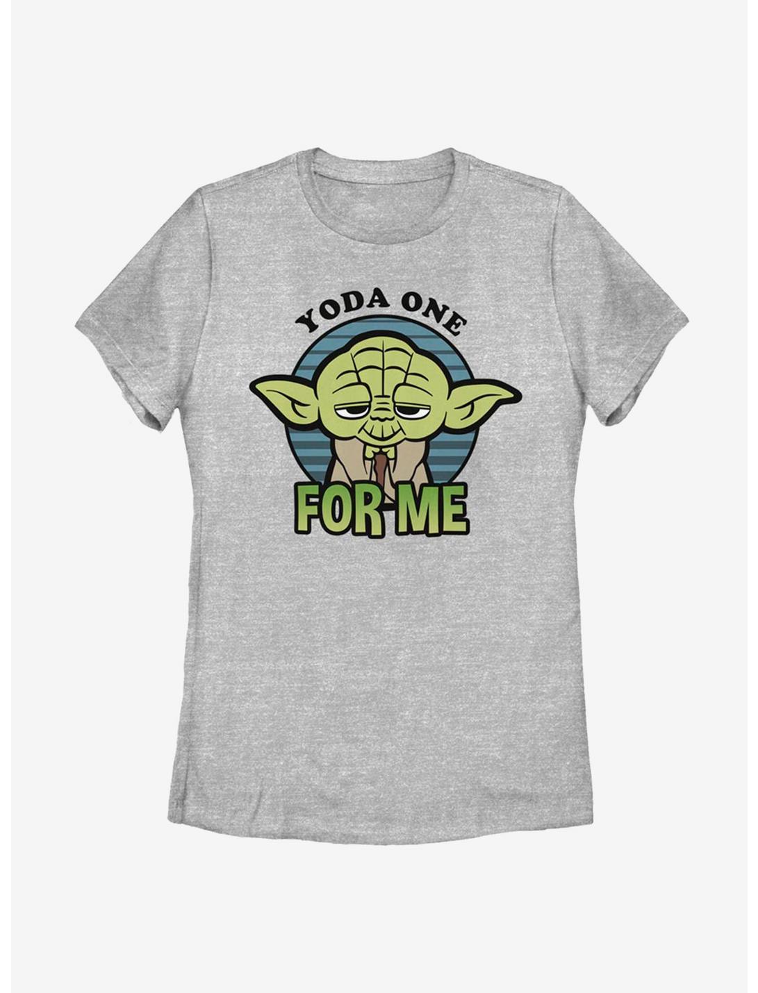 Star Wars Yoda One For Me Big Head Womens T-Shirt, ATH HTR, hi-res