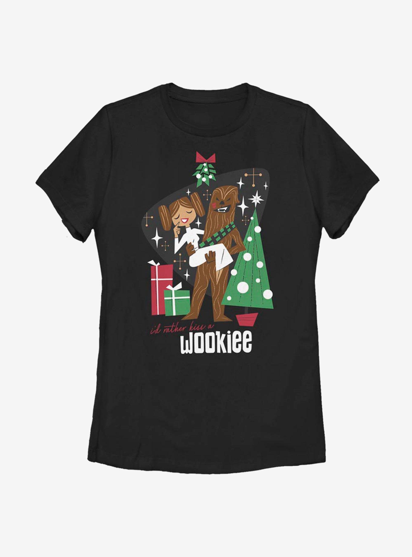 Star Wars Kiss A Wookiee Womens T-Shirt, BLACK, hi-res