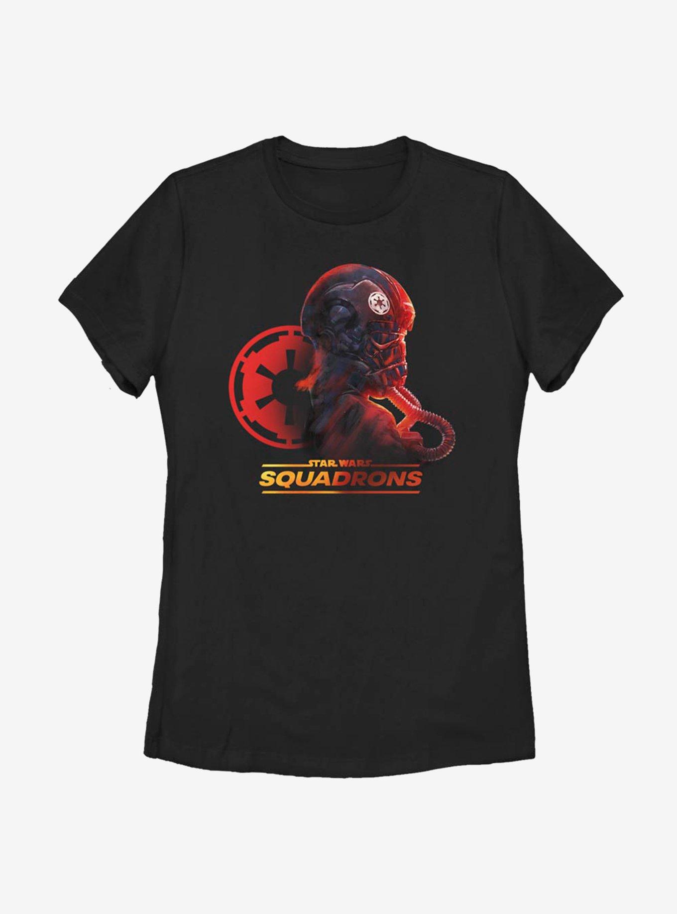 Star Wars Squadrons Imperial Pilot Womens T-Shirt, BLACK, hi-res view 1