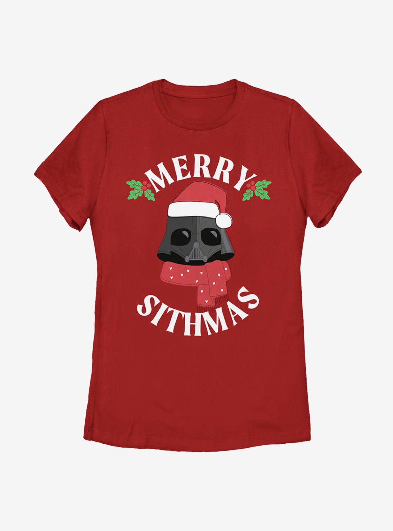 Star Wars Merry Sithmas Womens T-Shirt, RED, hi-res