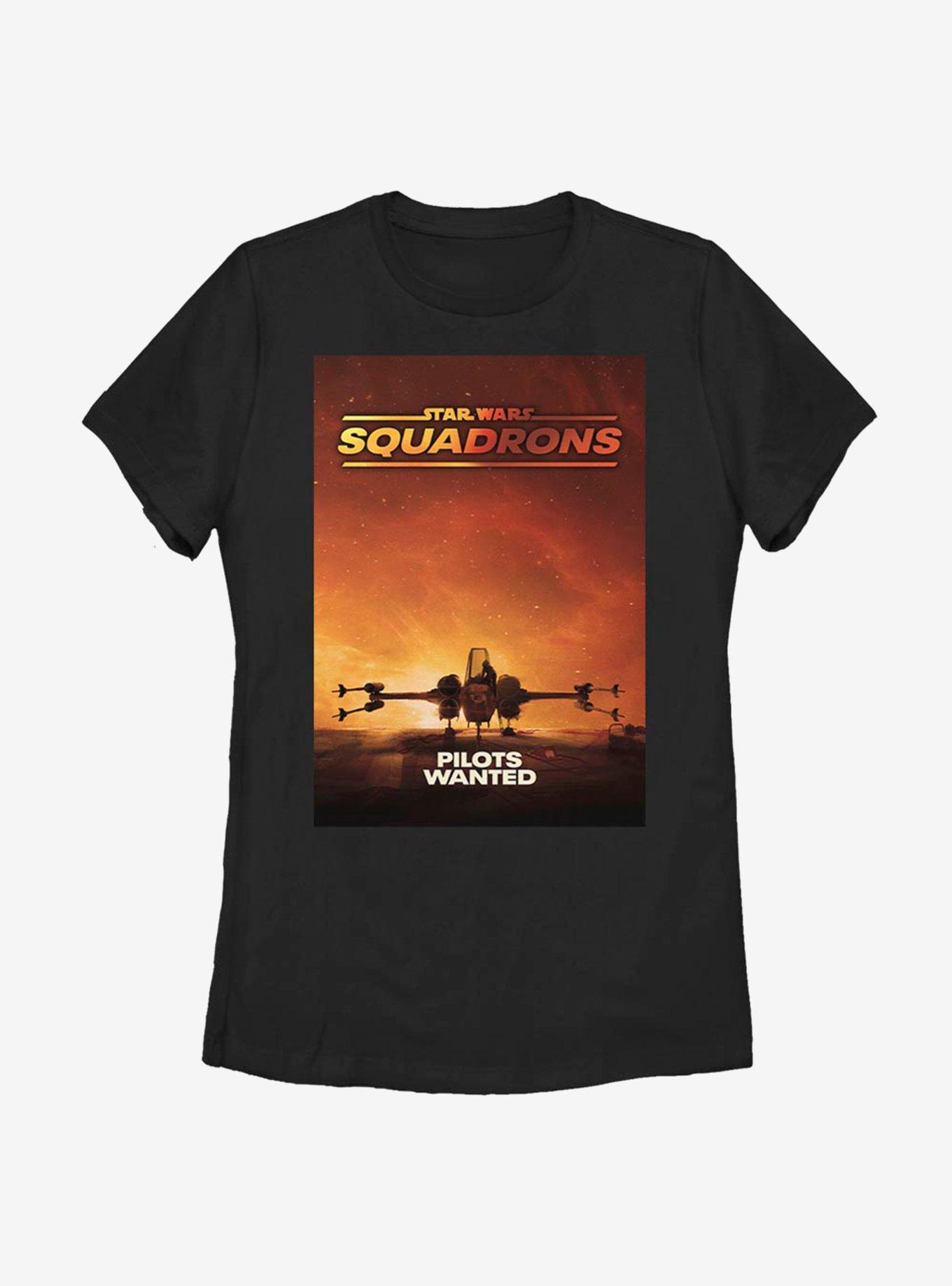 Star Wars Squadron Pilots Wanted Womens T-Shirt, BLACK, hi-res