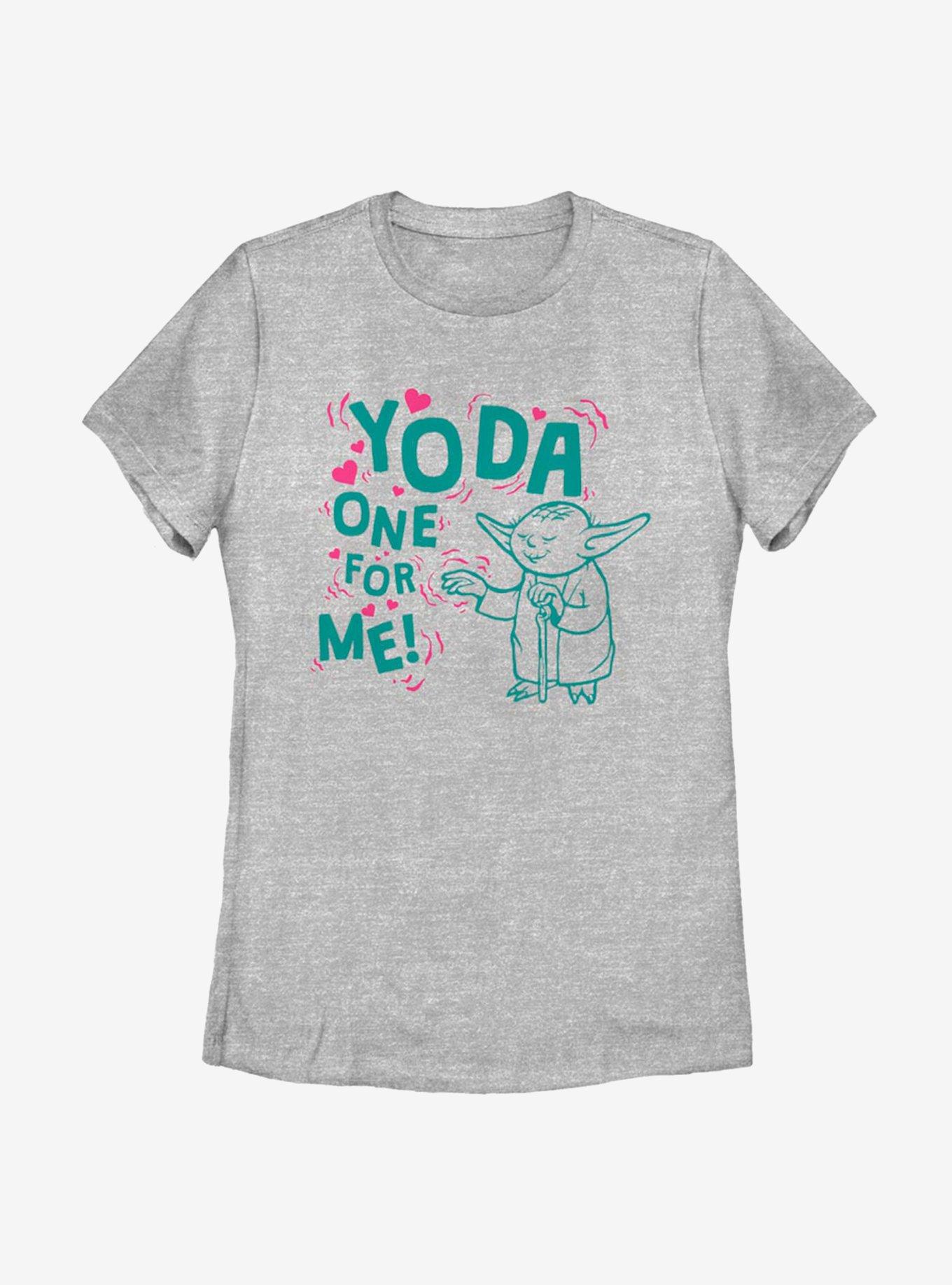 Star Wars Yoda One For Me Outline Womens T-Shirt, ATH HTR, hi-res
