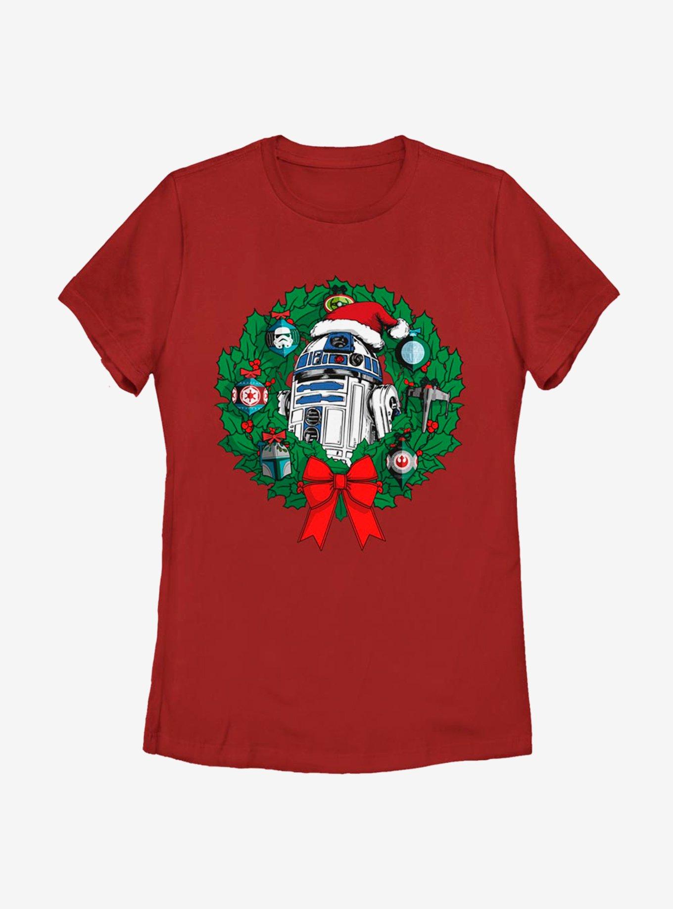 Star Wars R2 Wreath Womens T-Shirt, , hi-res