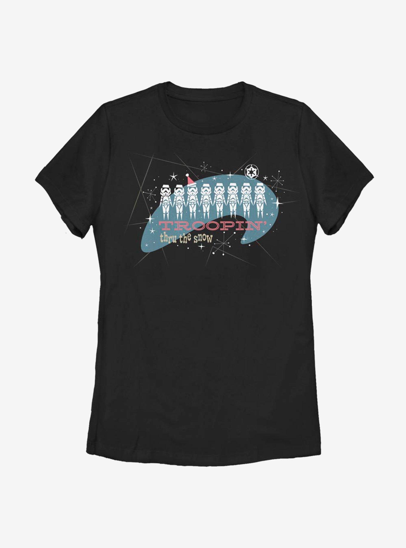 Star Wars Troopin' Thru The Snow Womens T-Shirt, , hi-res