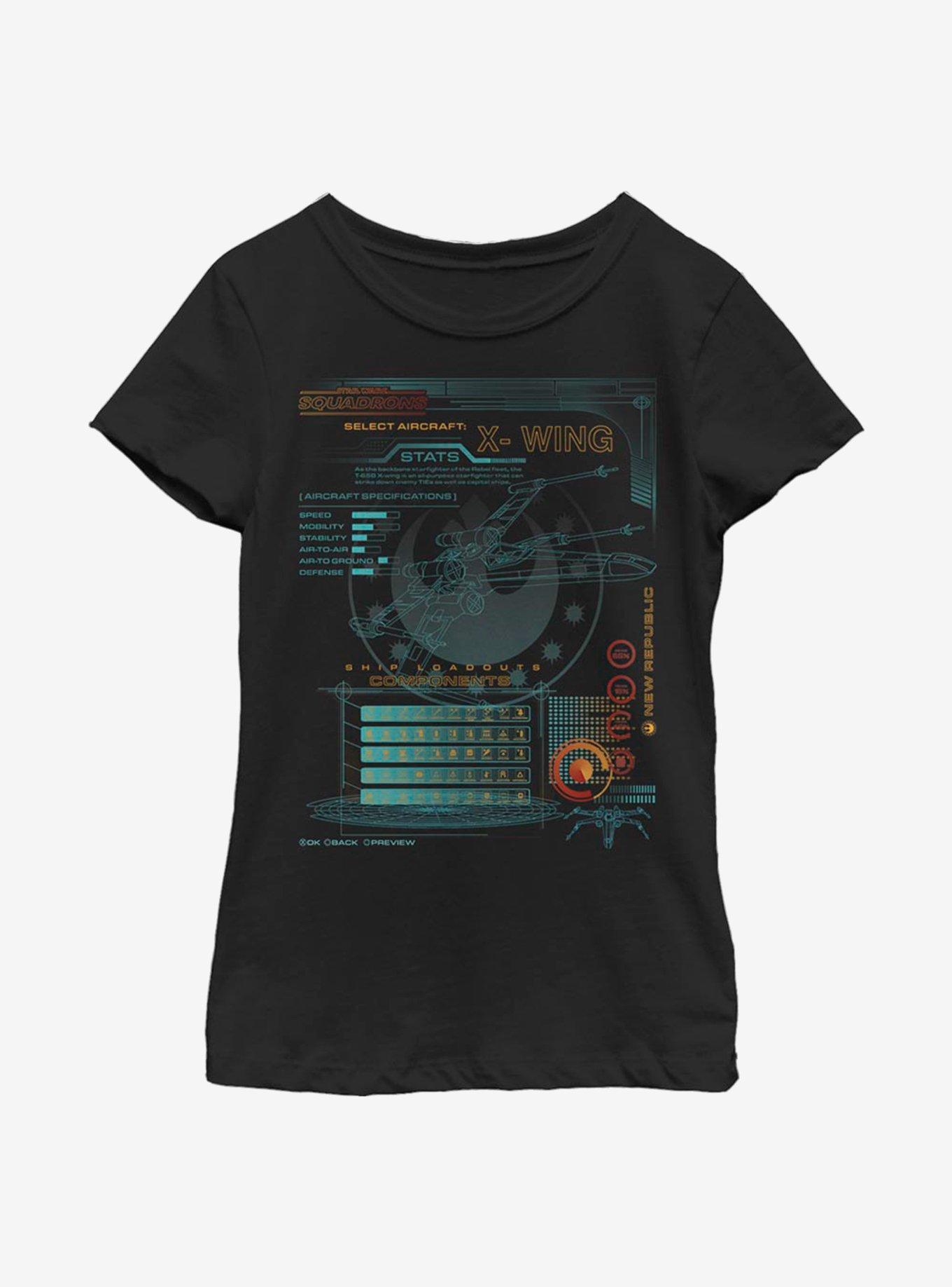 Star Wars Squadrons Components Youth Girls T-Shirt, , hi-res