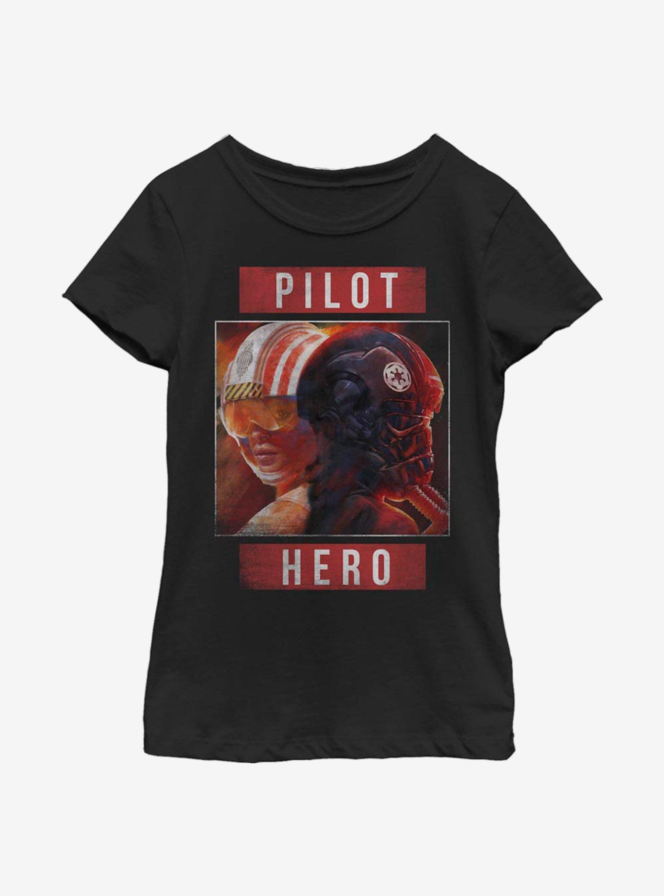 Star Wars Pilot Hero Youth Girls T-Shirt, , hi-res