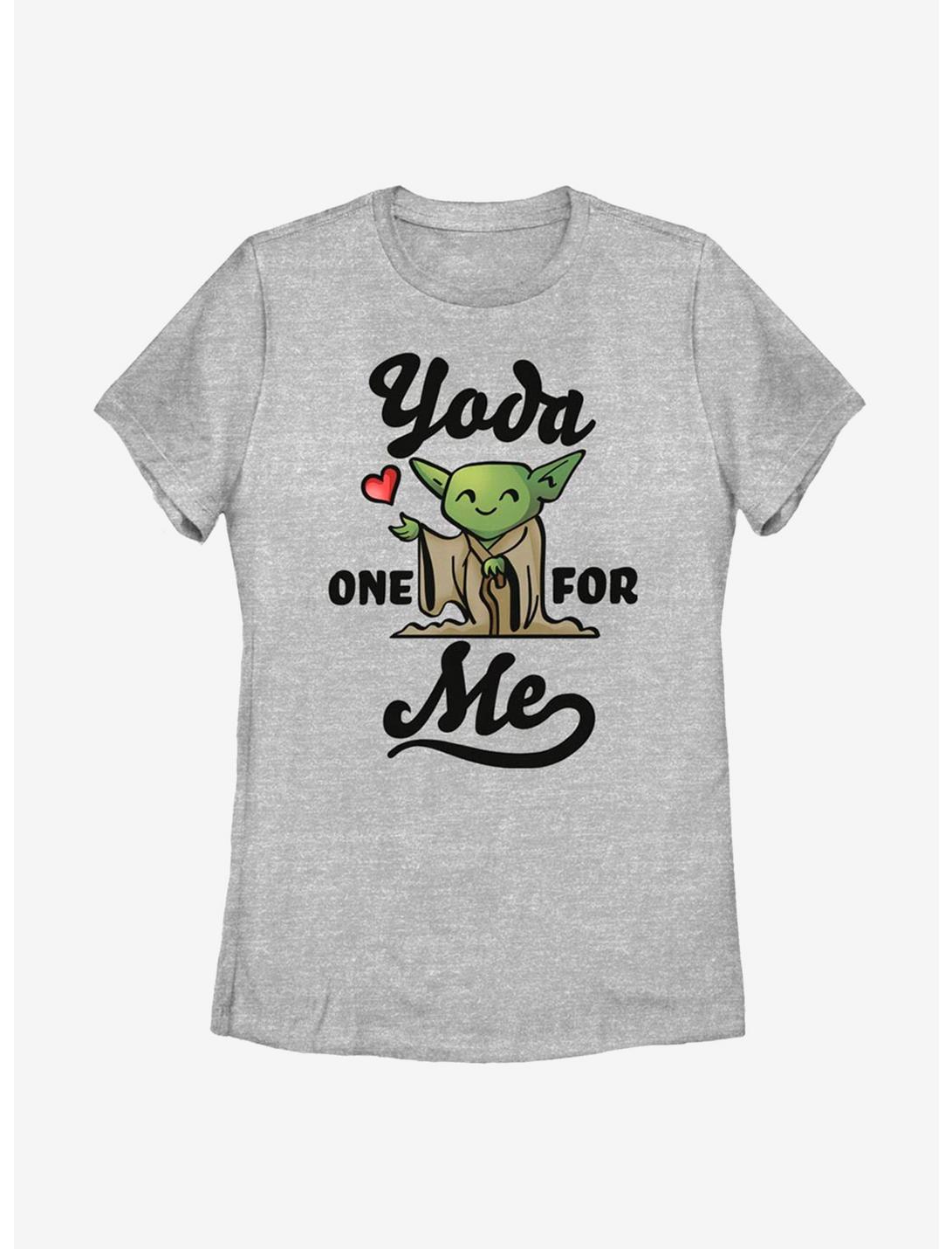 Star Wars One For Me Yoda Heart Womens T-Shirt, ATH HTR, hi-res