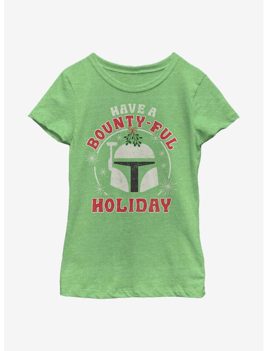 Star Wars Have A Bounty-Ful Holiday Cute Youth Girls T-Shirt, GRN APPLE, hi-res