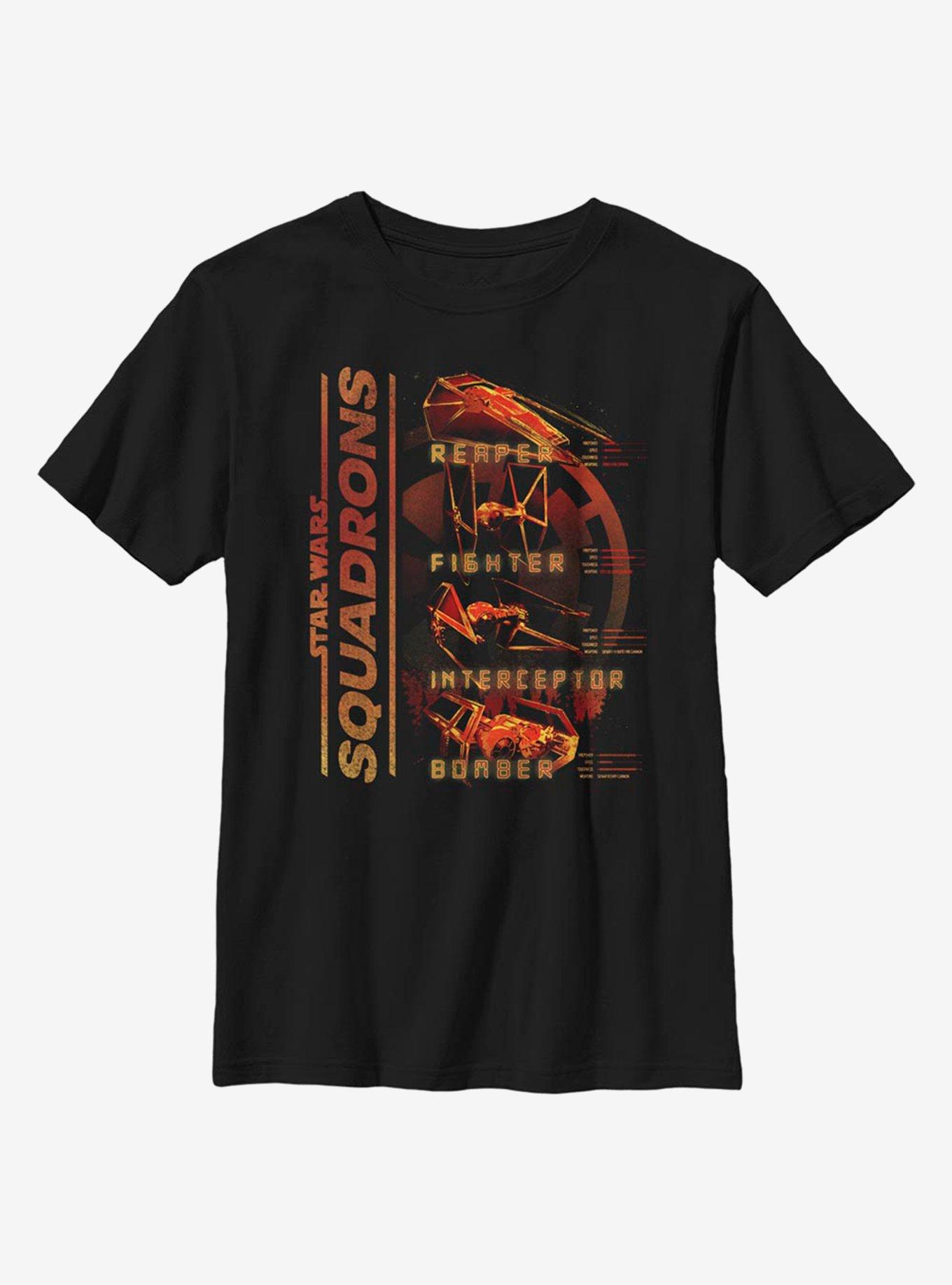 Star Wars Squadrons Imperial Ships Youth T-Shirt, , hi-res