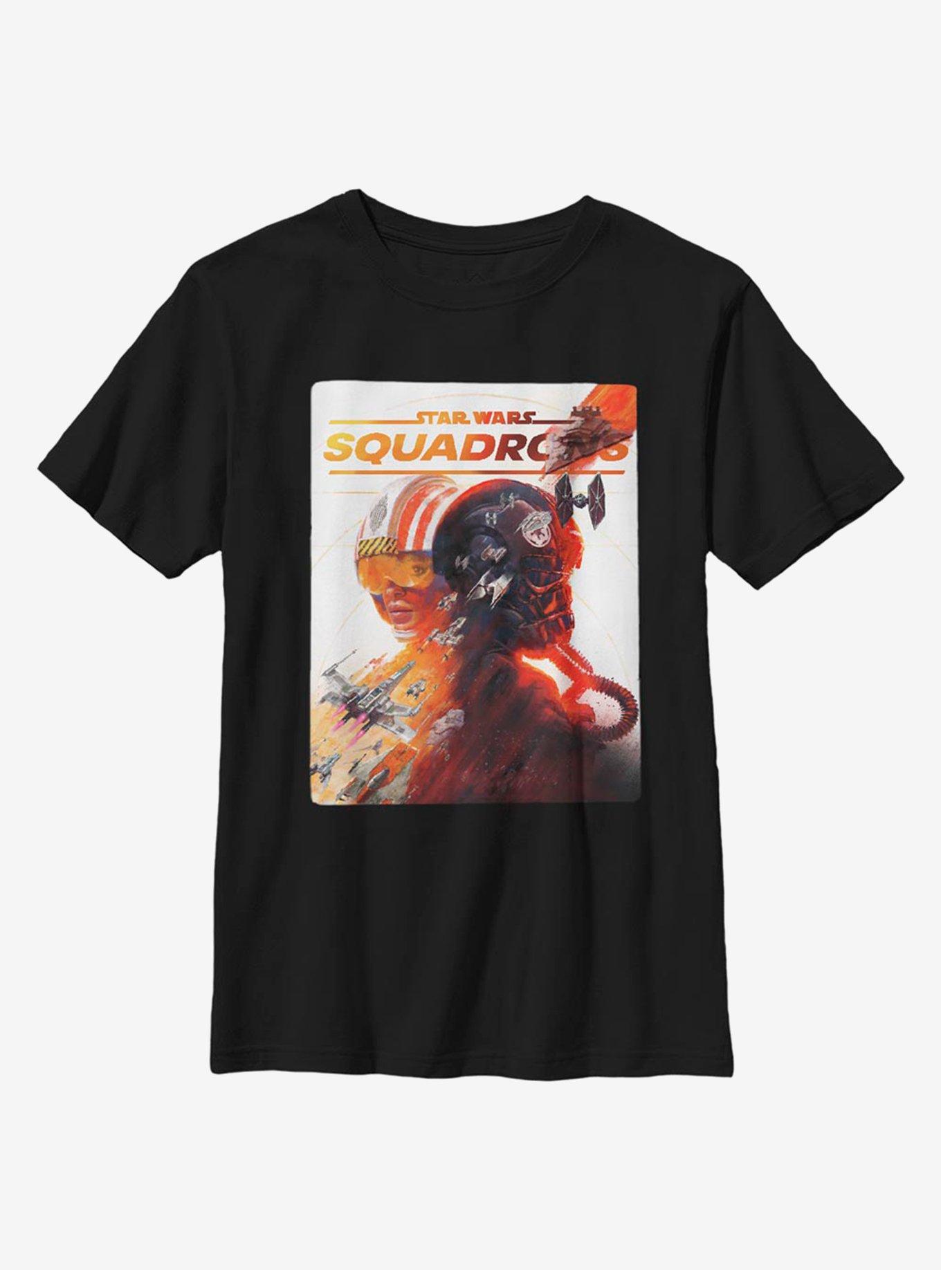 Star Wars Squadrons Poster Youth T-Shirt, BLACK, hi-res