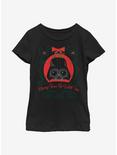 Star Wars Merry Force Be With You Darth Vader Youth Girls T-Shirt, BLACK, hi-res