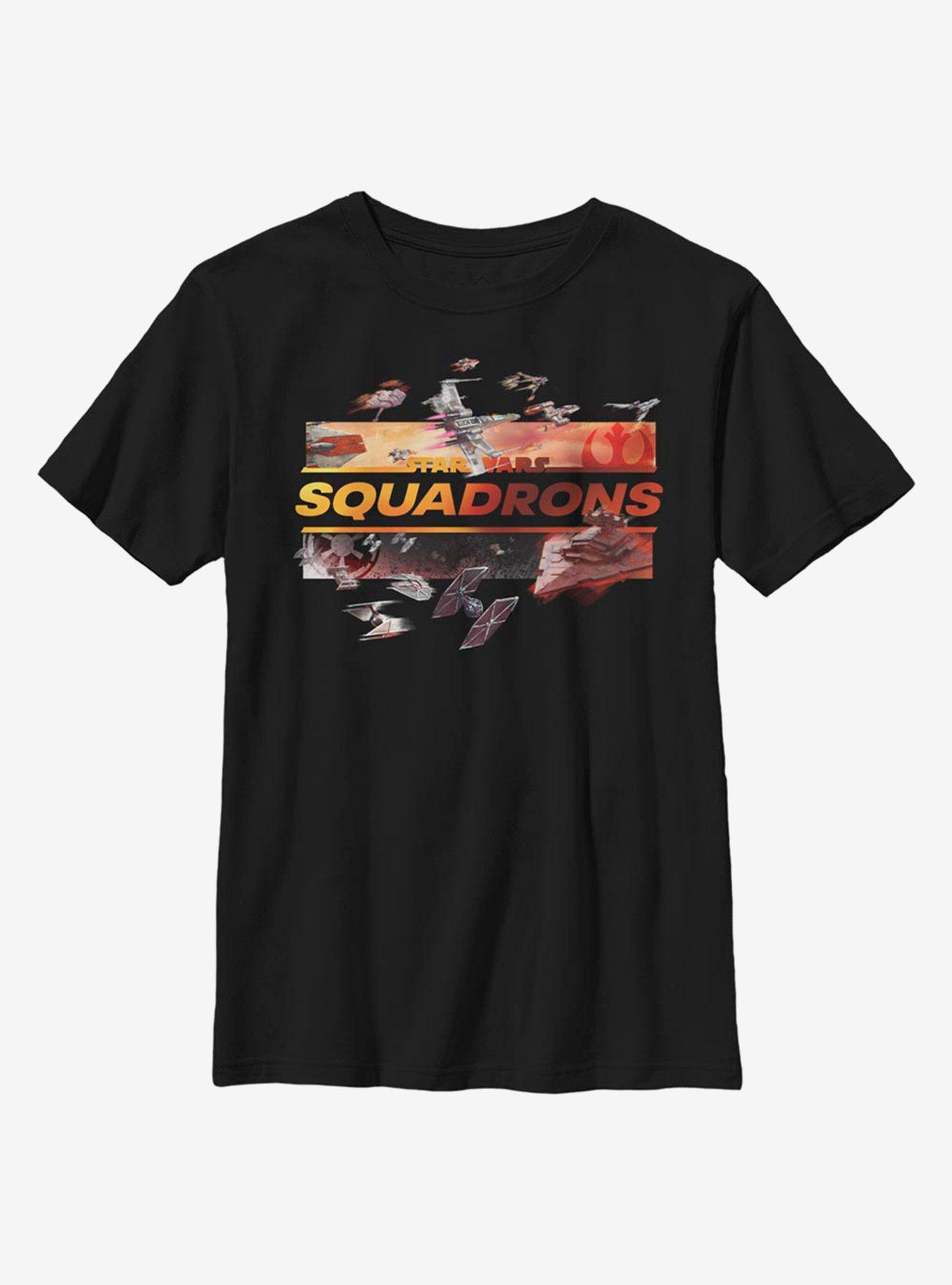 Star Wars Squadrons Youth T-Shirt, BLACK, hi-res