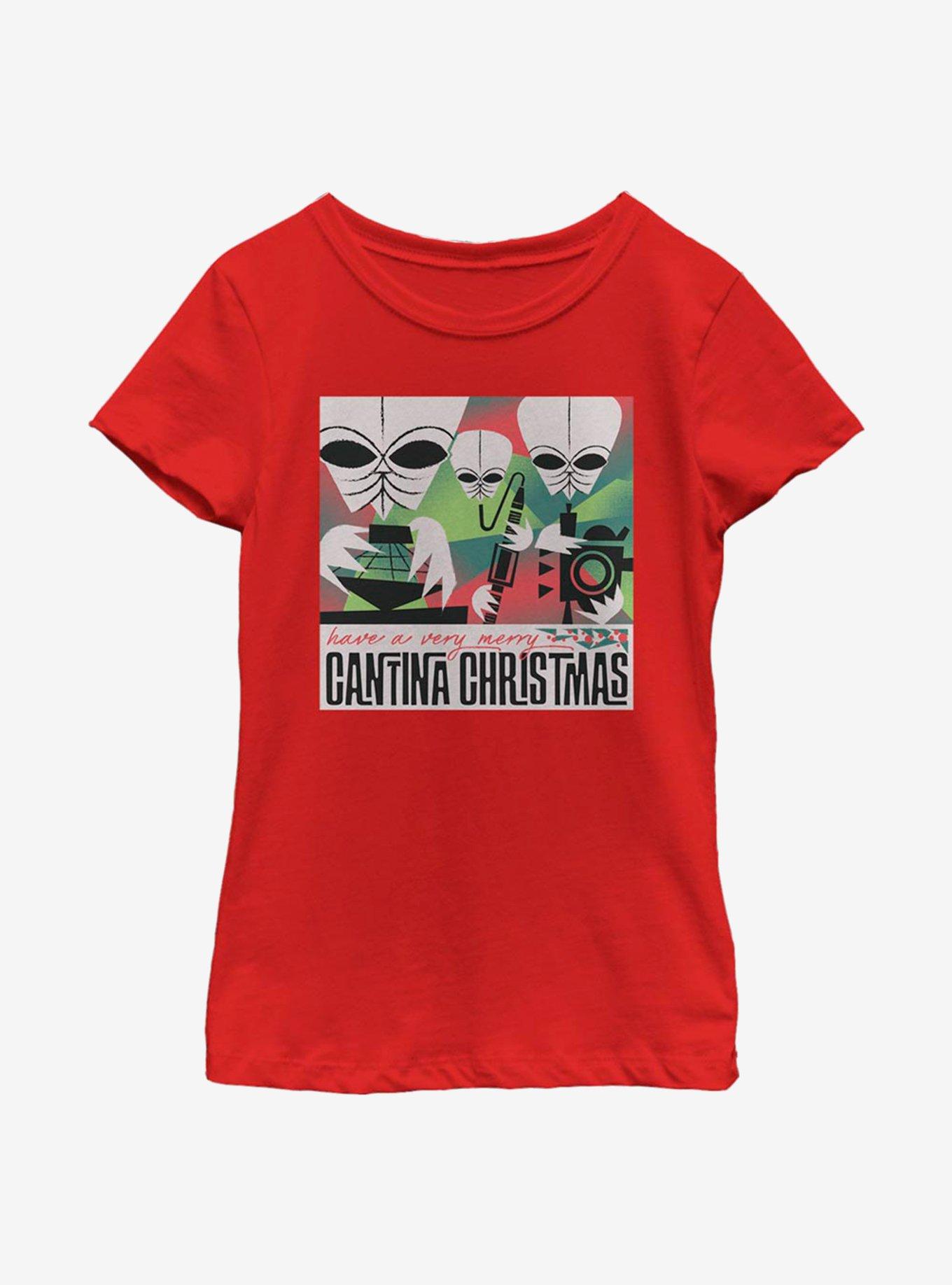 Star Wars Cantina Christmas Youth Girls T-Shirt, , hi-res