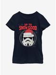 Star Wars Up To Snow Good Trooper Youth Girls T-Shirt, NAVY, hi-res