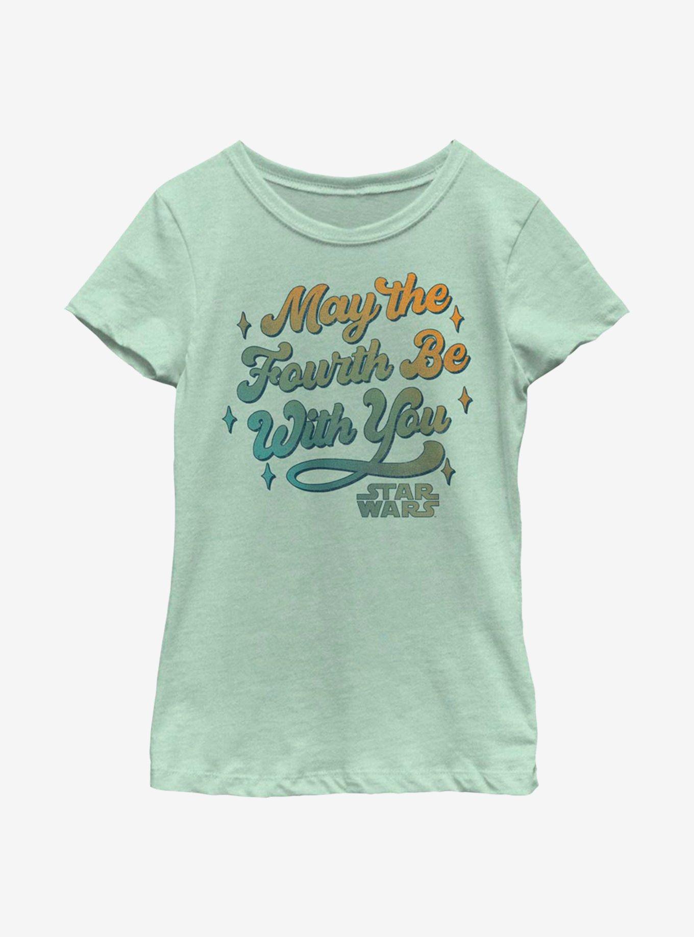 Star Wars May The Fourth Be With You Youth Girls T-Shirt, MINT, hi-res