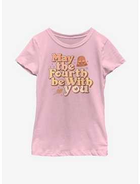 Star Wars May The Fourth Be With You Vintage Youth Girls T-Shirt, , hi-res