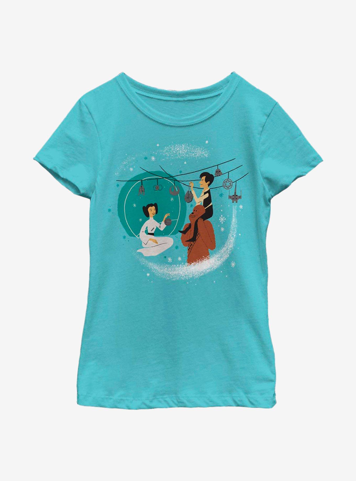 Star Wars Christmas Decorating Youth Girls T-Shirt, , hi-res