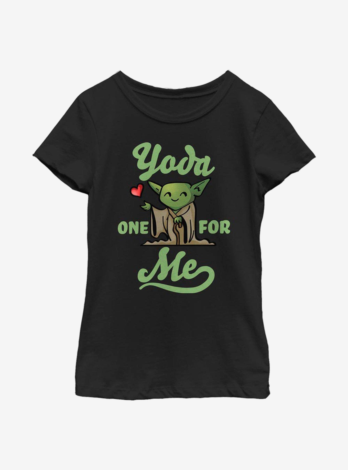 Star Wars Yoda One For Me Tiny Heart Youth Girls T-Shirt, , hi-res
