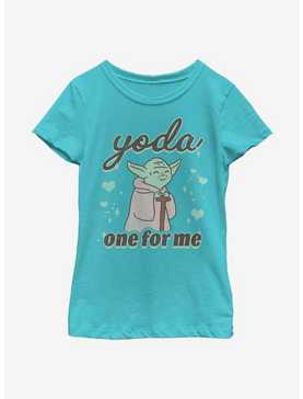 Star Wars Yoda One For Me Cute Youth Girls T-Shirt, , hi-res
