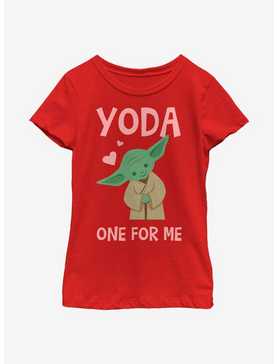 Star Wars Yoda One For Me Yoda Cute Youth Girls T-Shirt, , hi-res