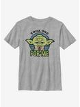 Star Wars Yoda One For Me Big Head Youth T-Shirt, ATH HTR, hi-res