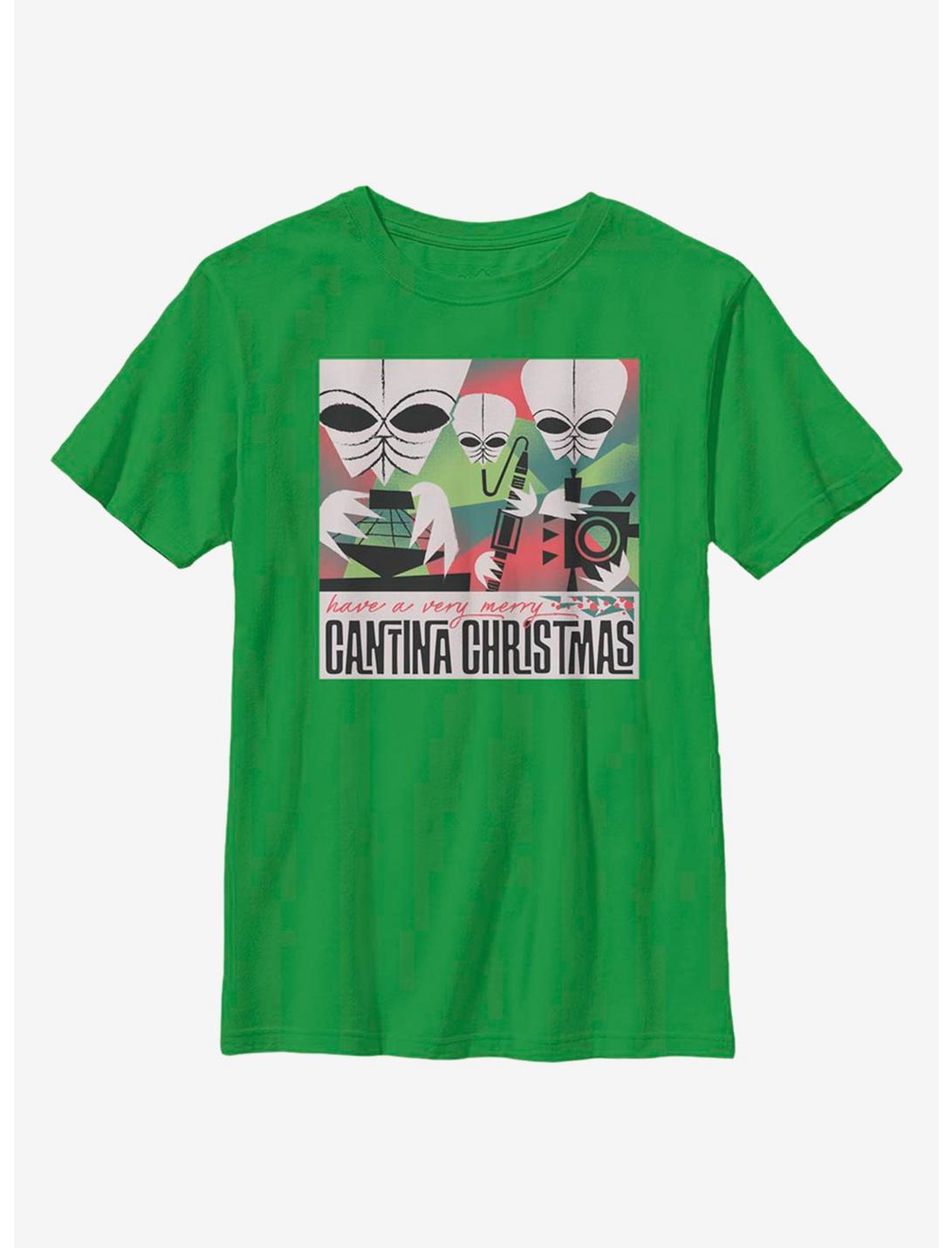 Star Wars Cantina Christmas Youth T-Shirt, KELLY, hi-res