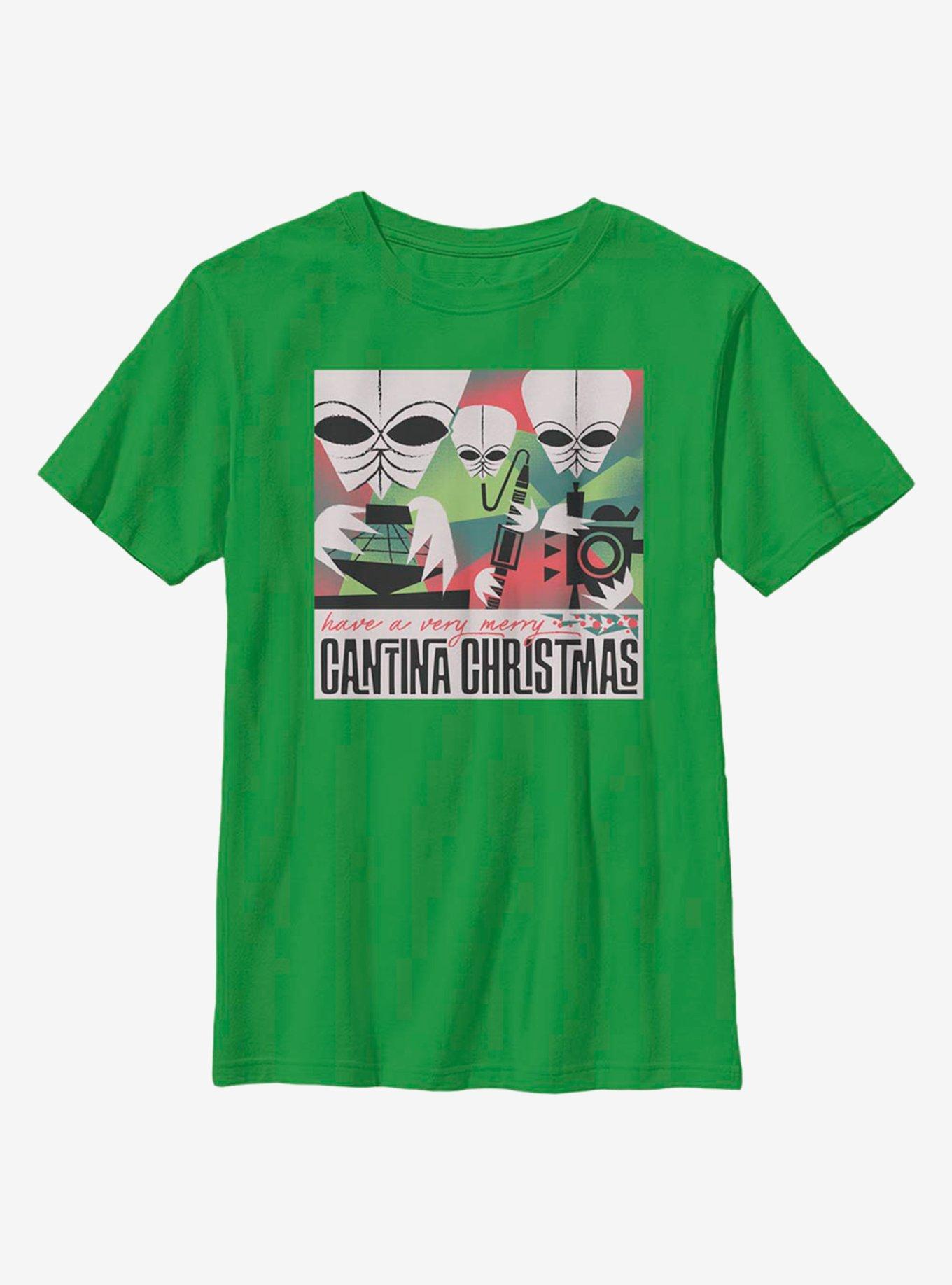 Star Wars Cantina Christmas Youth T-Shirt, KELLY, hi-res